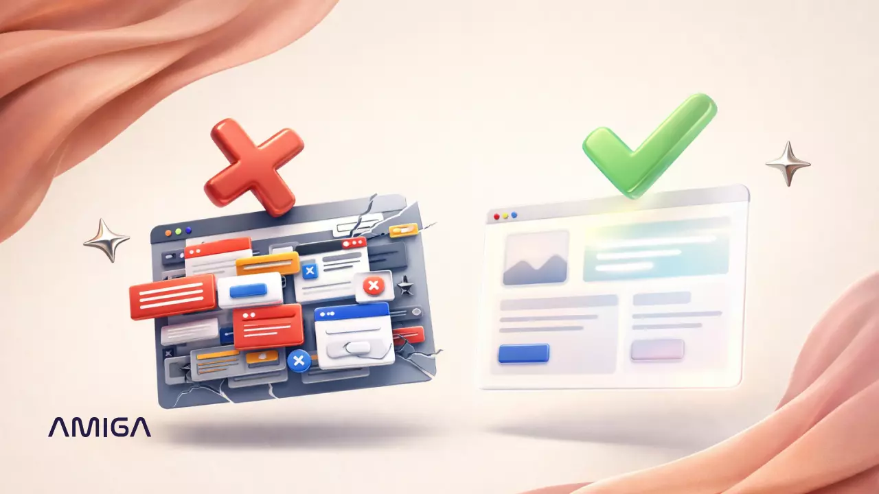 Обложка статьи «Почему сложный UX/UI дизайн вреден для конверсии сайтов»
