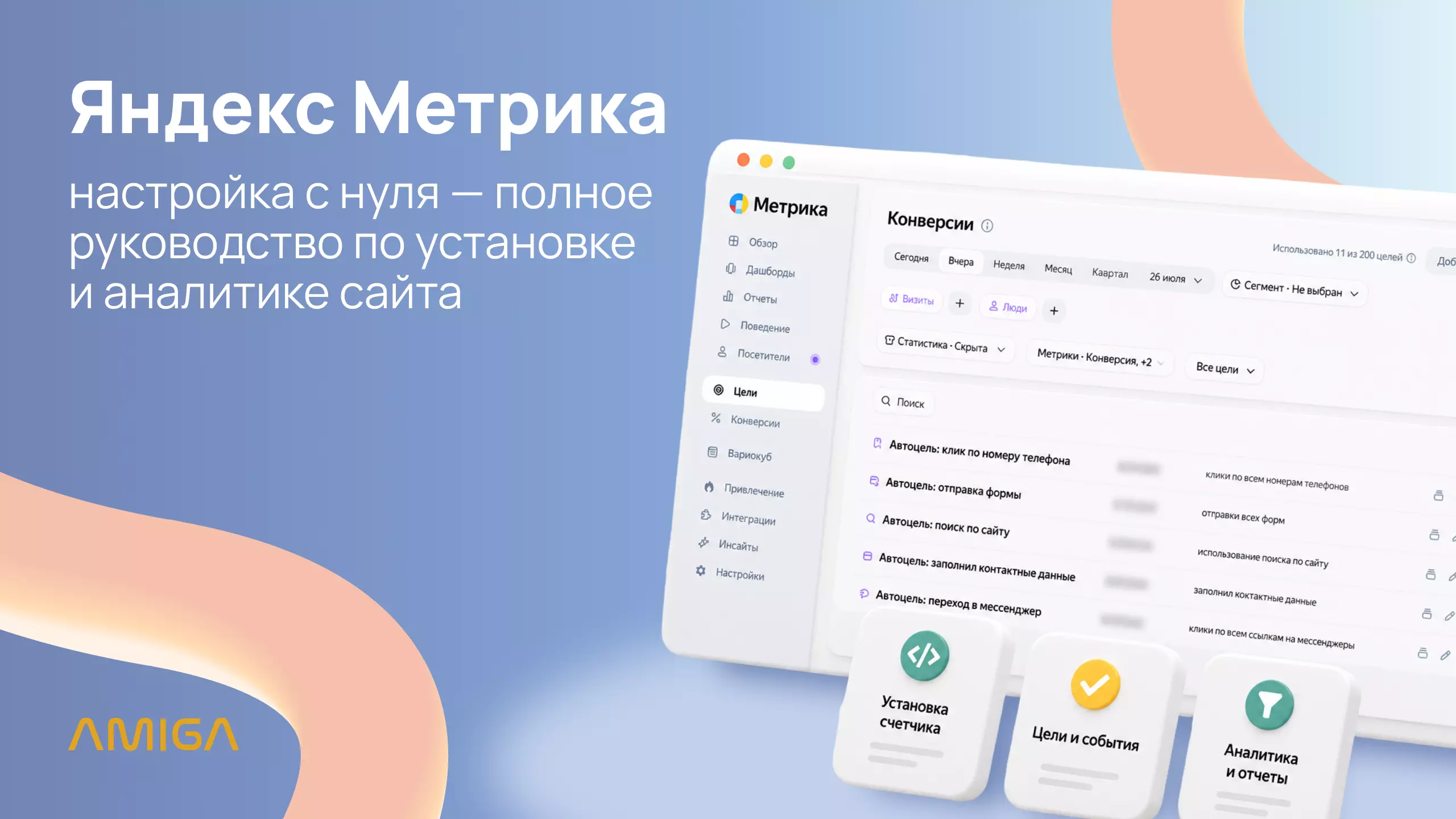Настройка Яндекс Метрики с нуля — полное руководство от Amiga